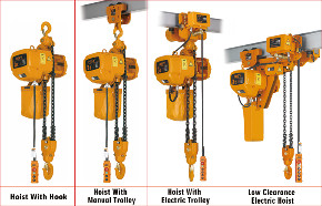 ဆောက်လုပ်ရေးလုပ်ငန်း HSY Type 1 Ton 3Ton 380V 220V 60HZ 6m Crane Hoistlifting Machine Electric Chain Hoist